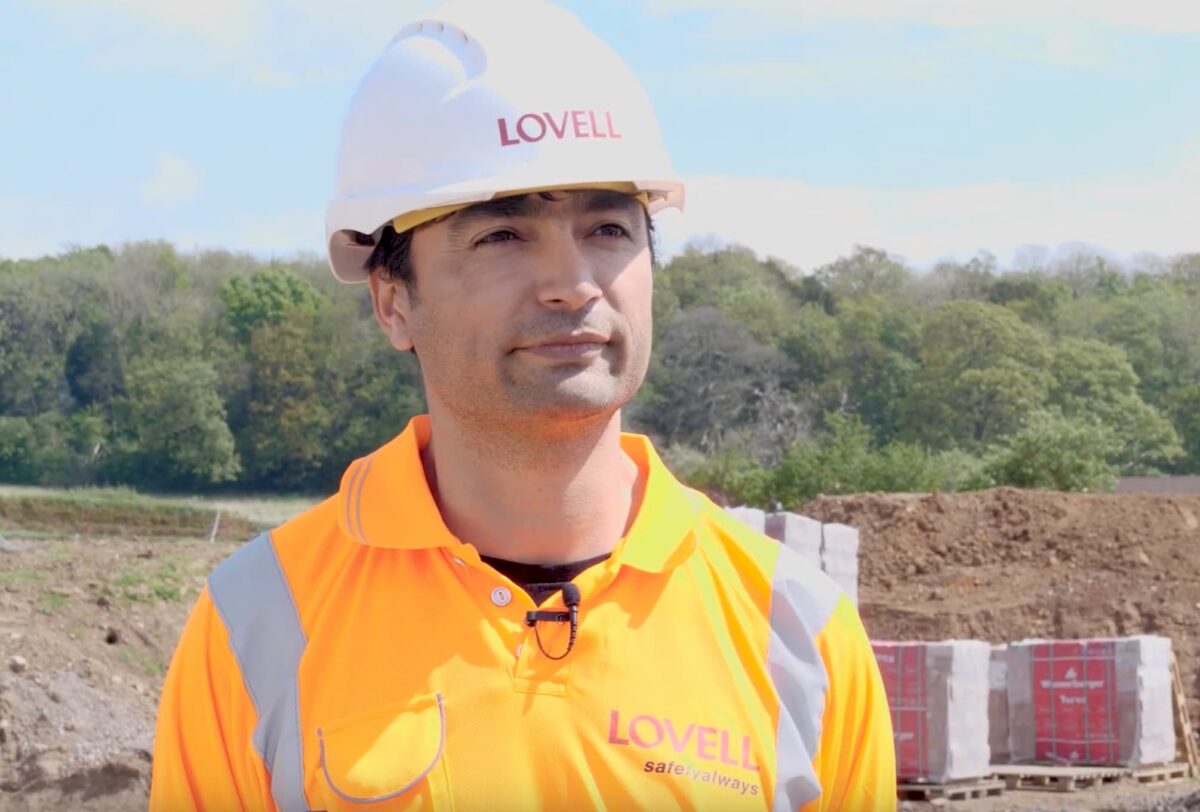 Hafizullah being interviewed on site