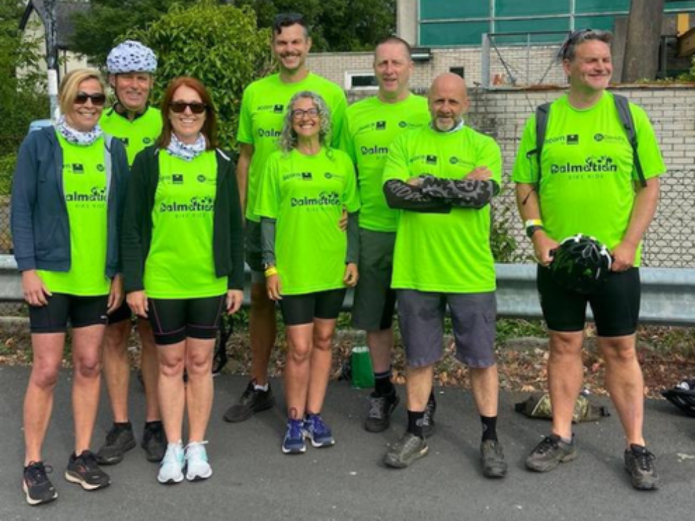 Team Melin taking part in the #Dallybike