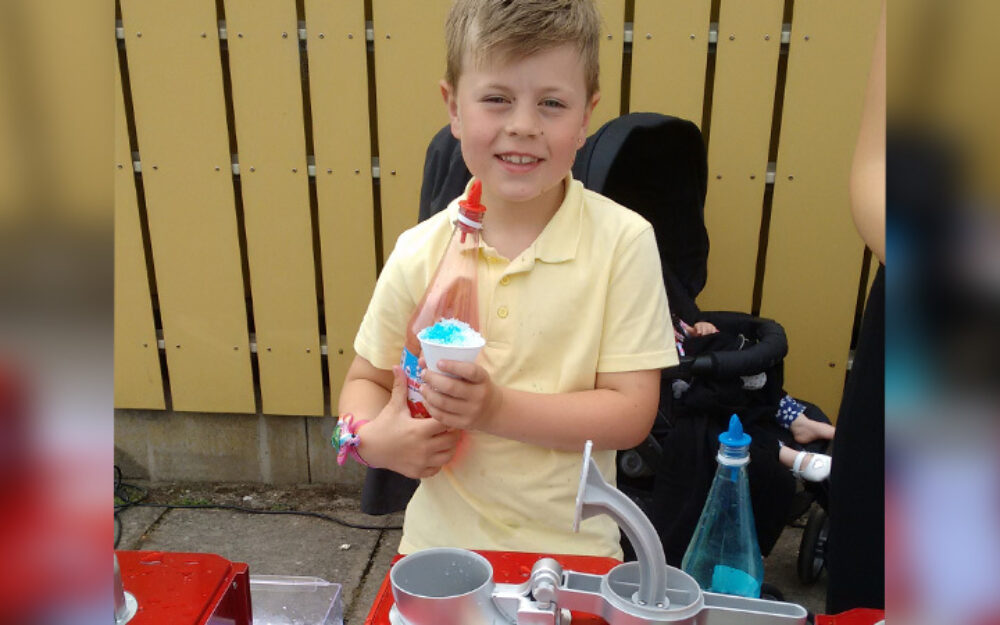 ice crusher at summer fete
