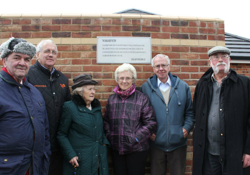The unveiling of the plaque.