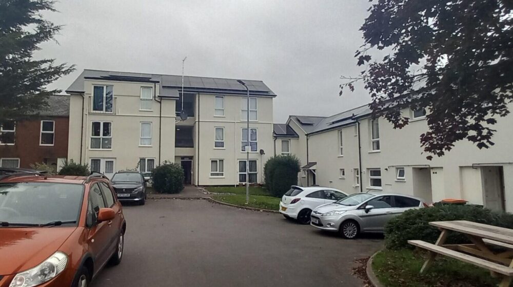 A photo of the estate after the works have been completed.