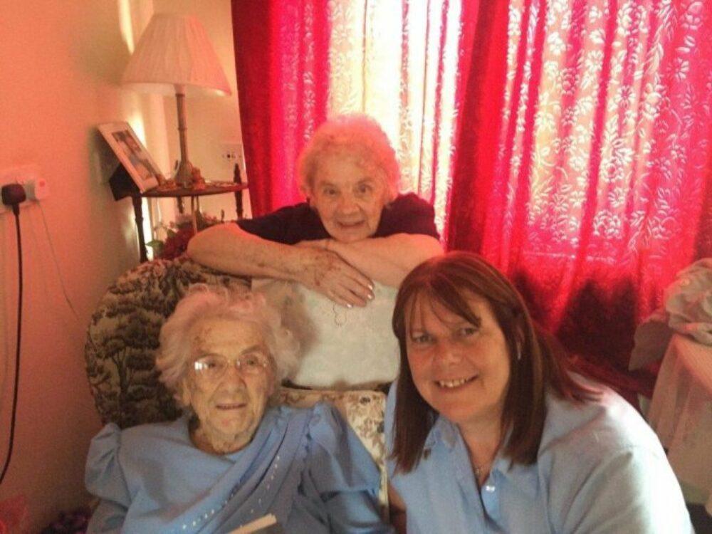 107 year old her daughter and scheme manager