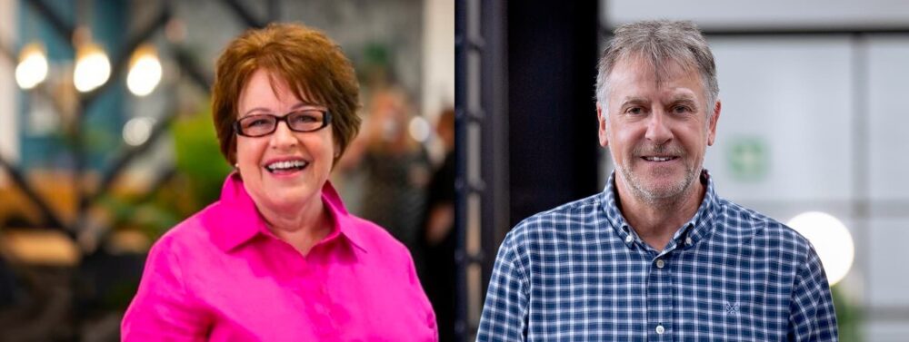 Headshots of Lynda and Martin