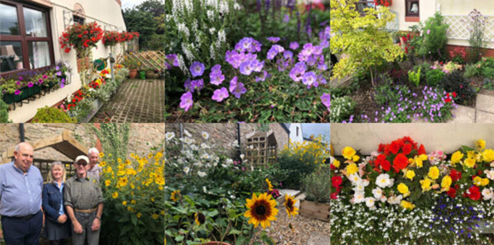 residents and their beautiful flowers