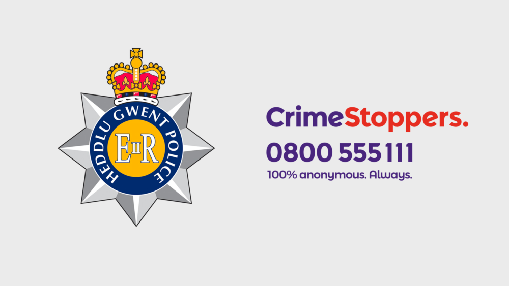 Gwent Police and Crimestoppers logos
