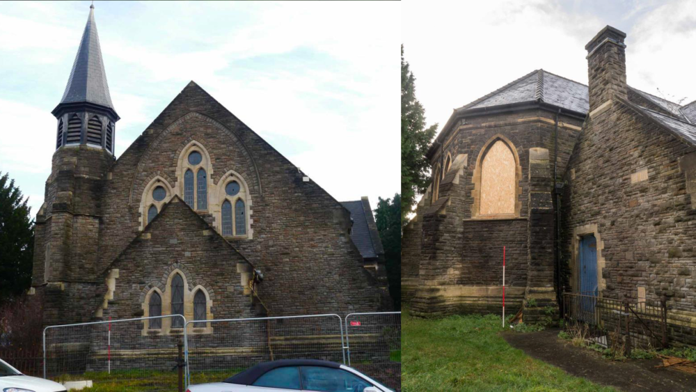 The old St Matthew's church