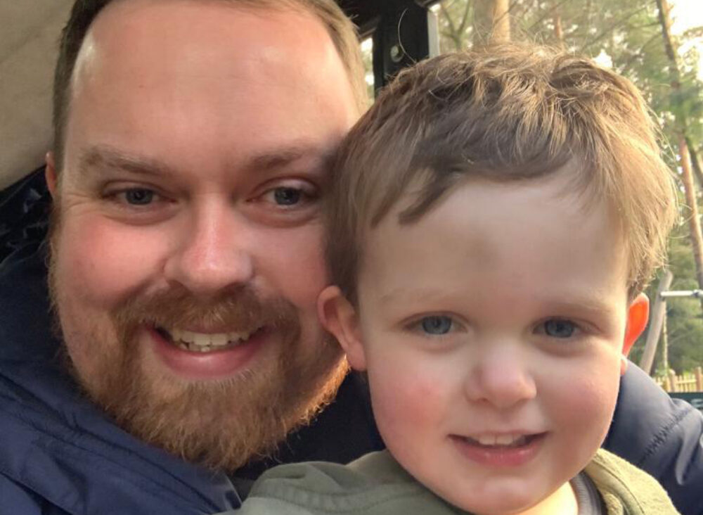 Picture of staff member Will and his son Patric