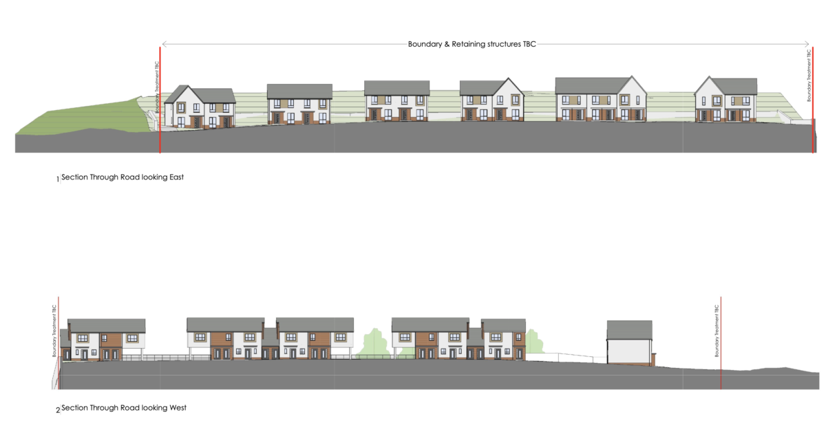 Pen-y-wain Lane 3D view
