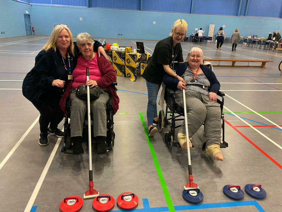 Residents enjoying the activities