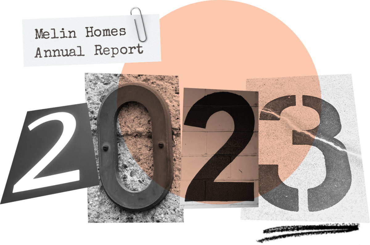 Collage of the number 2023