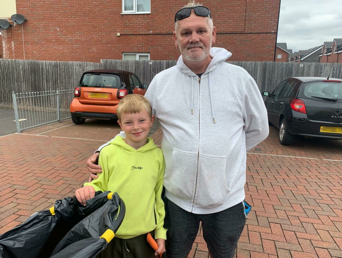 James and his granddad Billy