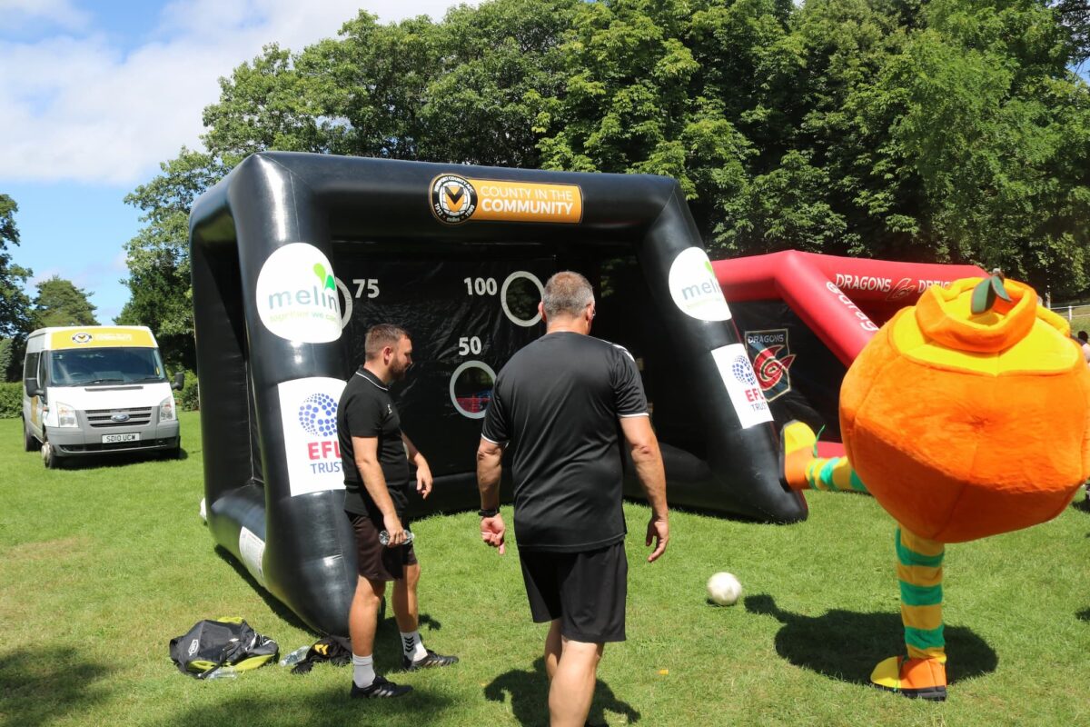 Our Mascot Oren trying out for County in the Community