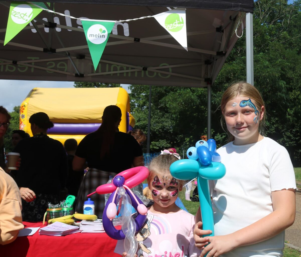 Happy visitors to our Zest in the Park event