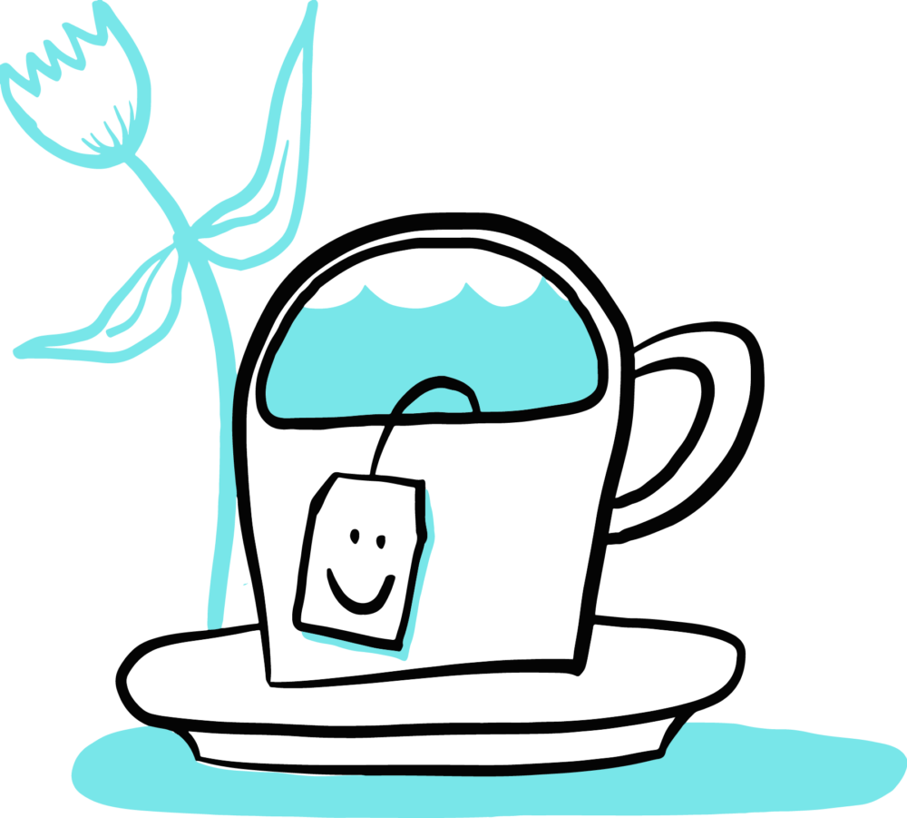 An illustration of a cup of tea