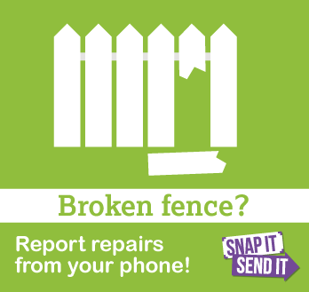 Snap it send it broken fence